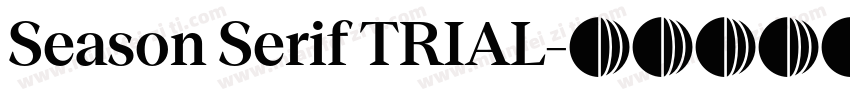 Season Serif TRIAL字体转换